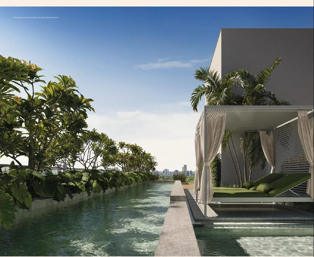 Piscina do rooftop do Vertus Fascinna